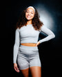 AXS Women's Crop Long Sleeve Set